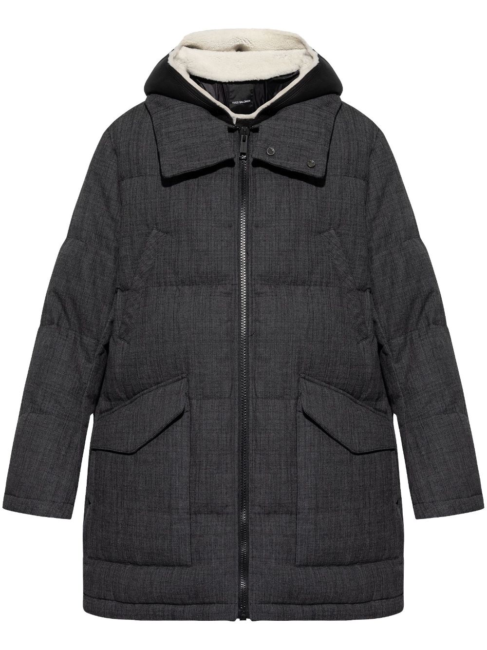 Quilted puffer coat - Grey
