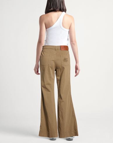 Woman Pants Light brown Size 28 Cotton, Elastane