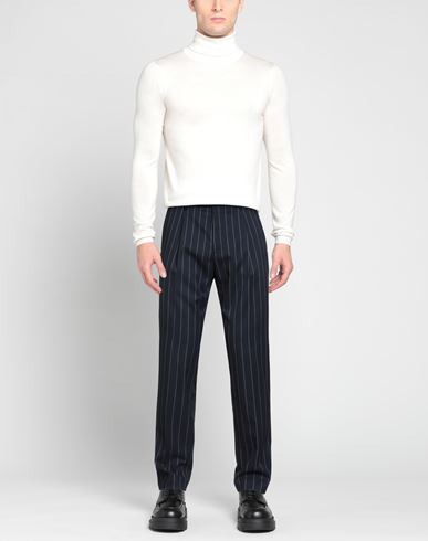 Man Pants Navy Size 40 Polyester, Viscose, Elastane