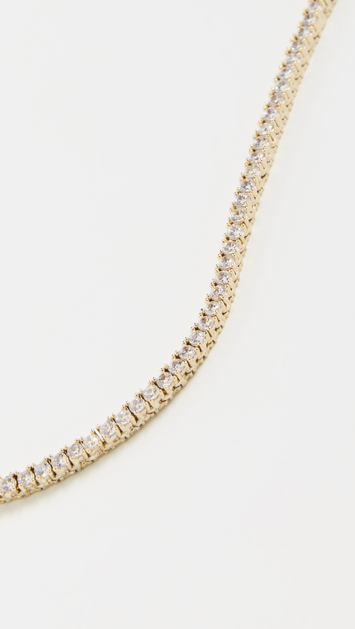 Alexa Leigh Everyday Tennis Necklace Yellow Gold One Size