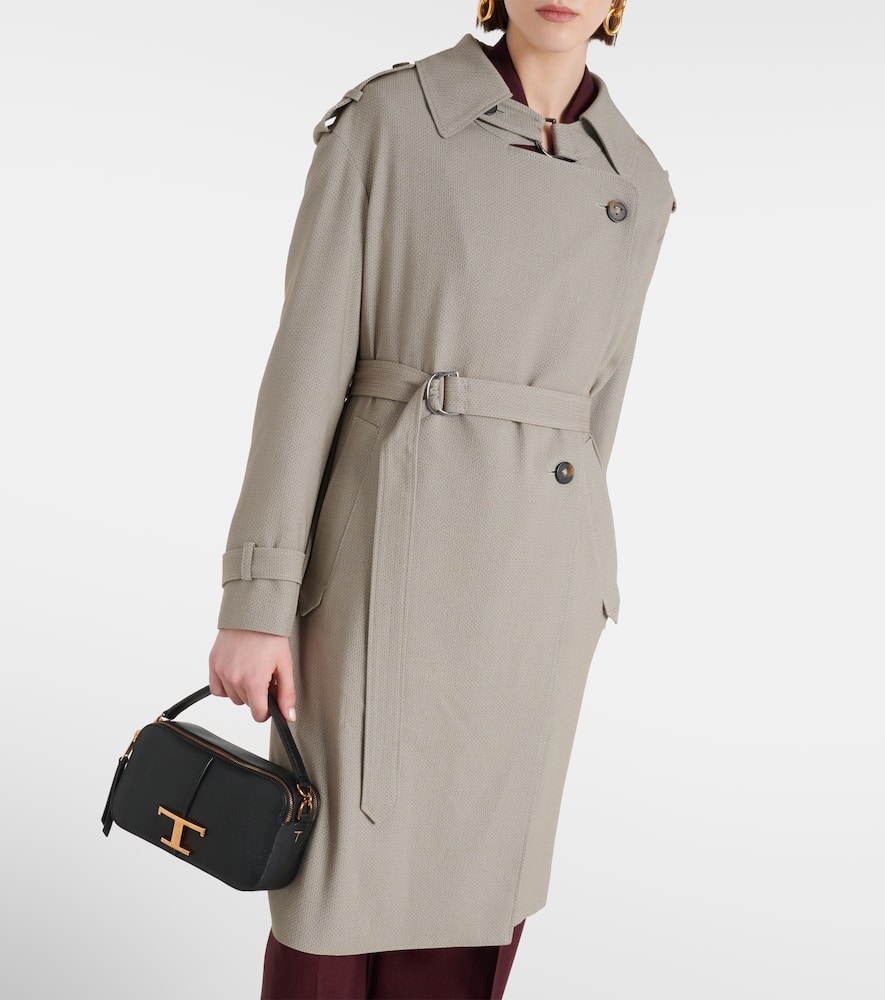Belted trench coat