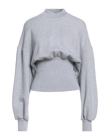 Woman Sweatshirt Light grey Size XS Cotton, Elastane, Polyester