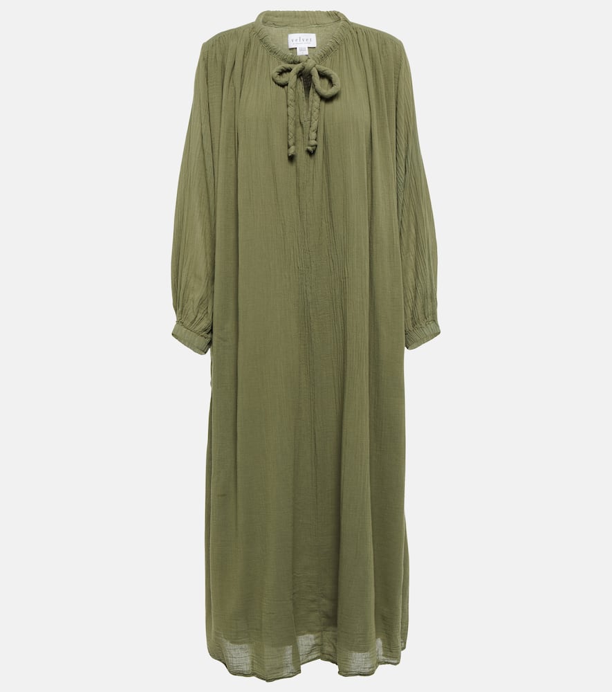 Velvet Frankie cotton voile midi dress