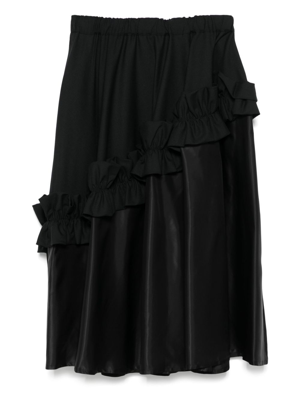 Noir Kei Ninomiya ruffle-detail skirt - Black