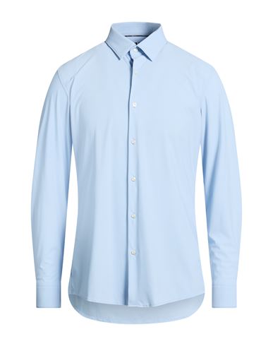 Man Shirt Light blue Size 15 Polyamide, Elastane