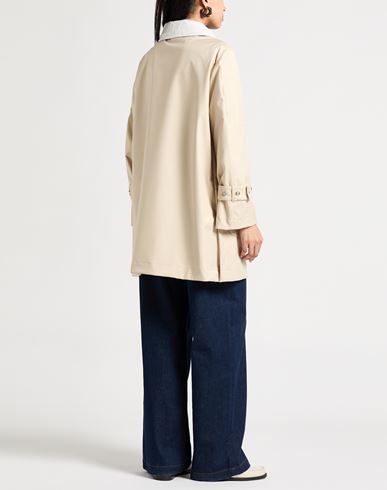 Woman Overcoat & Trench Coat Beige Size 4 Polyester, Polyurethane