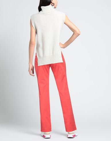 Woman Pants Tomato red Size 6 Cotton, Elastane
