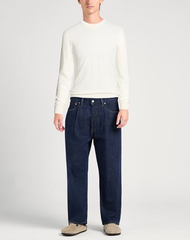 Man Sweater White Size 42 Cotton