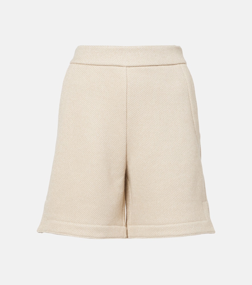 Cotton-blend shorts