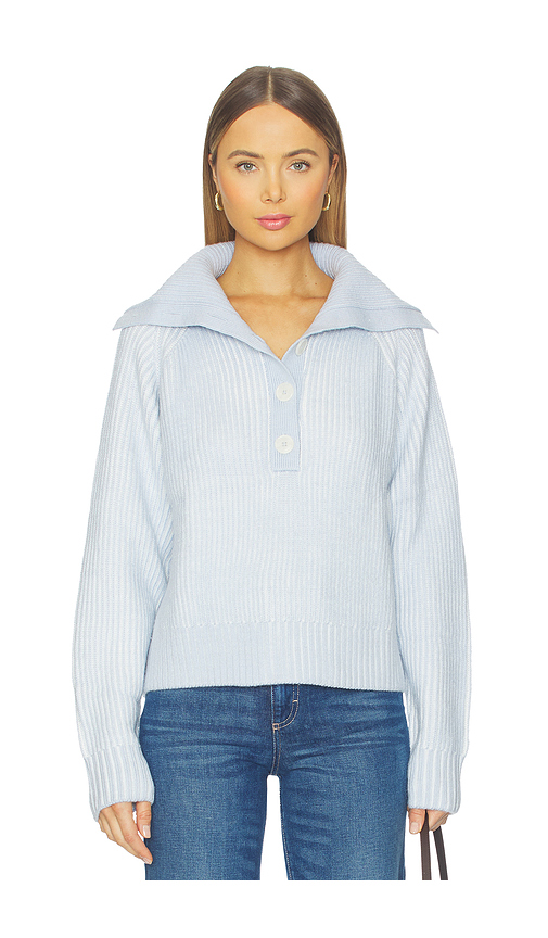 Varley Filey Plated Sweater in Mist Blue. XL also in L, M