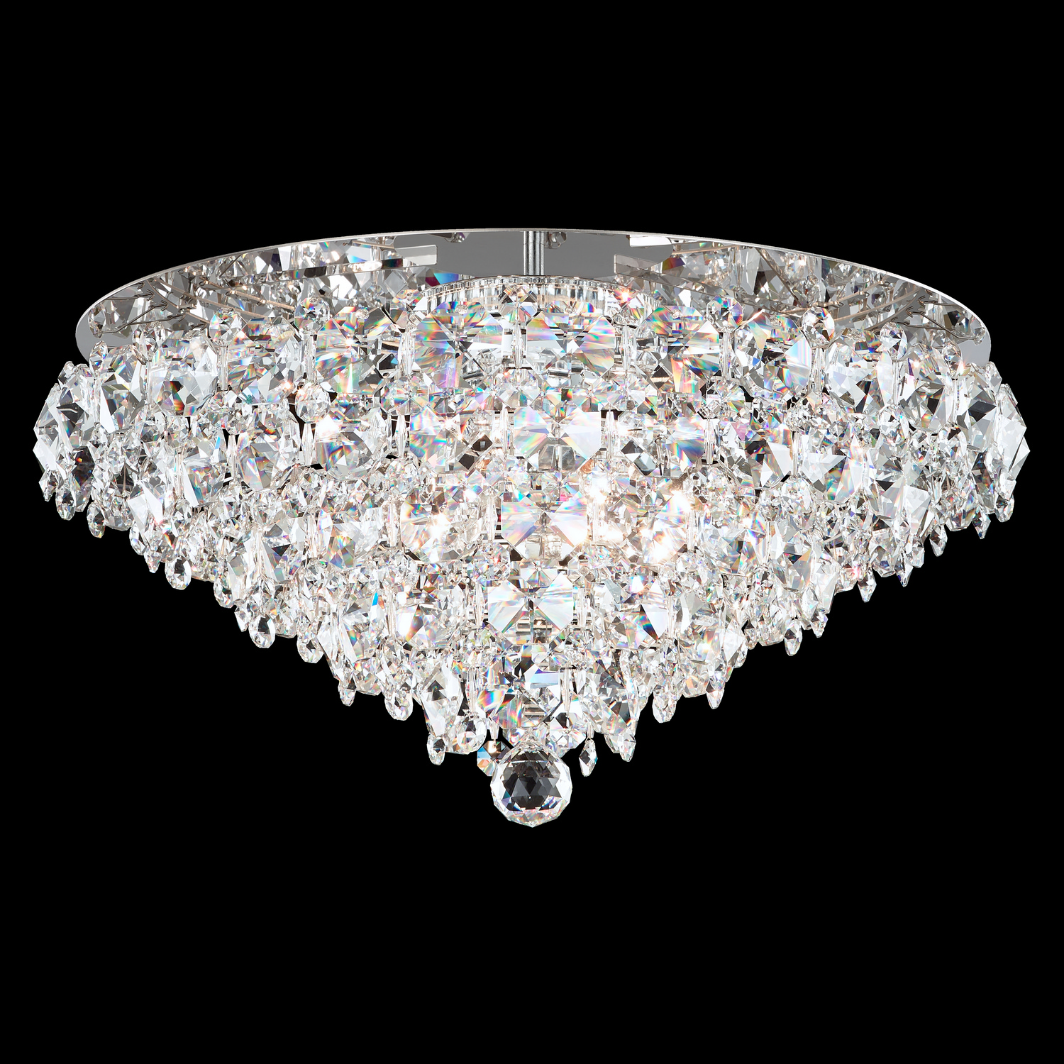Baronet 6-Light Flush Mount Ceiling Light in Stainless Stee