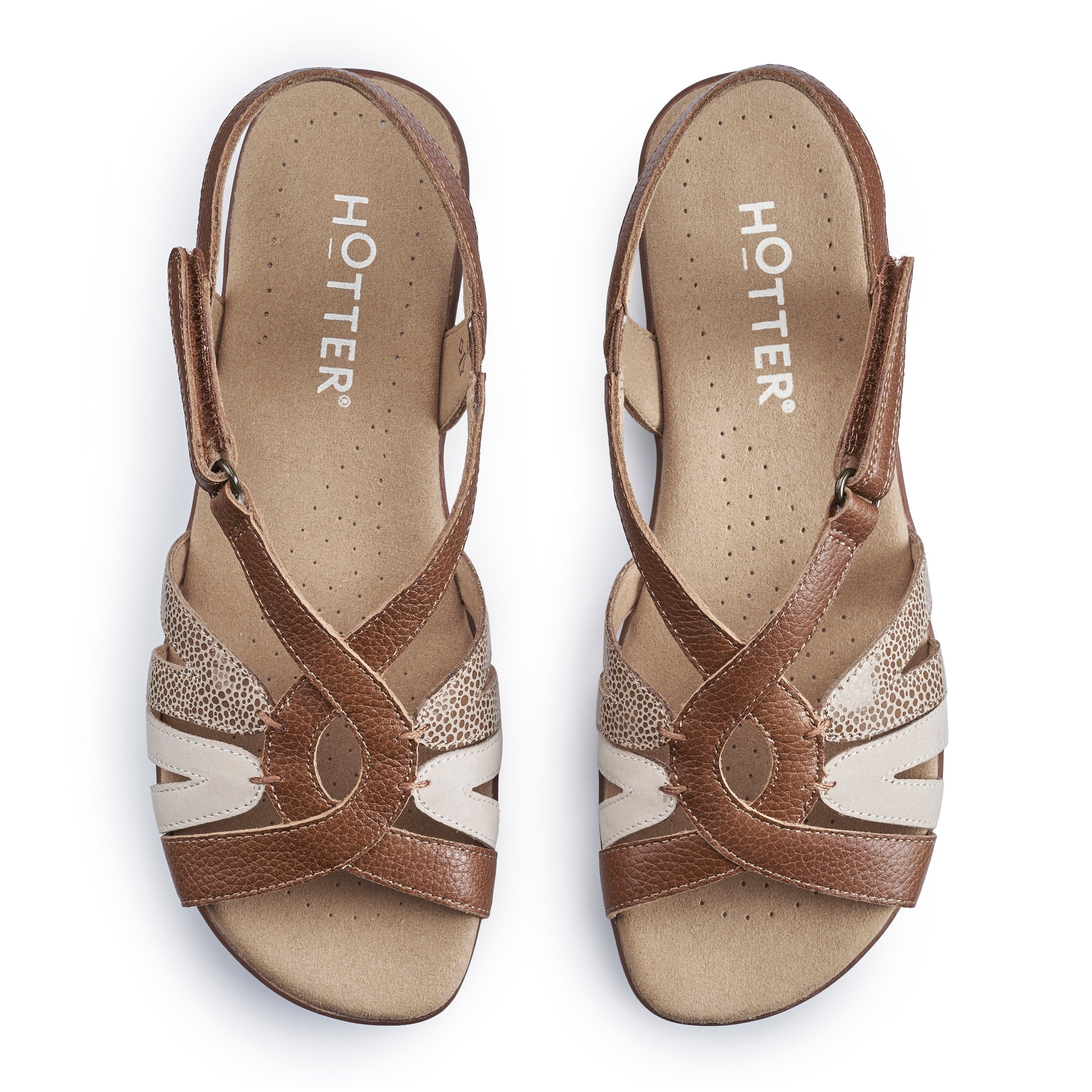 Hotter Women's 'Flare' Sandals in Tan