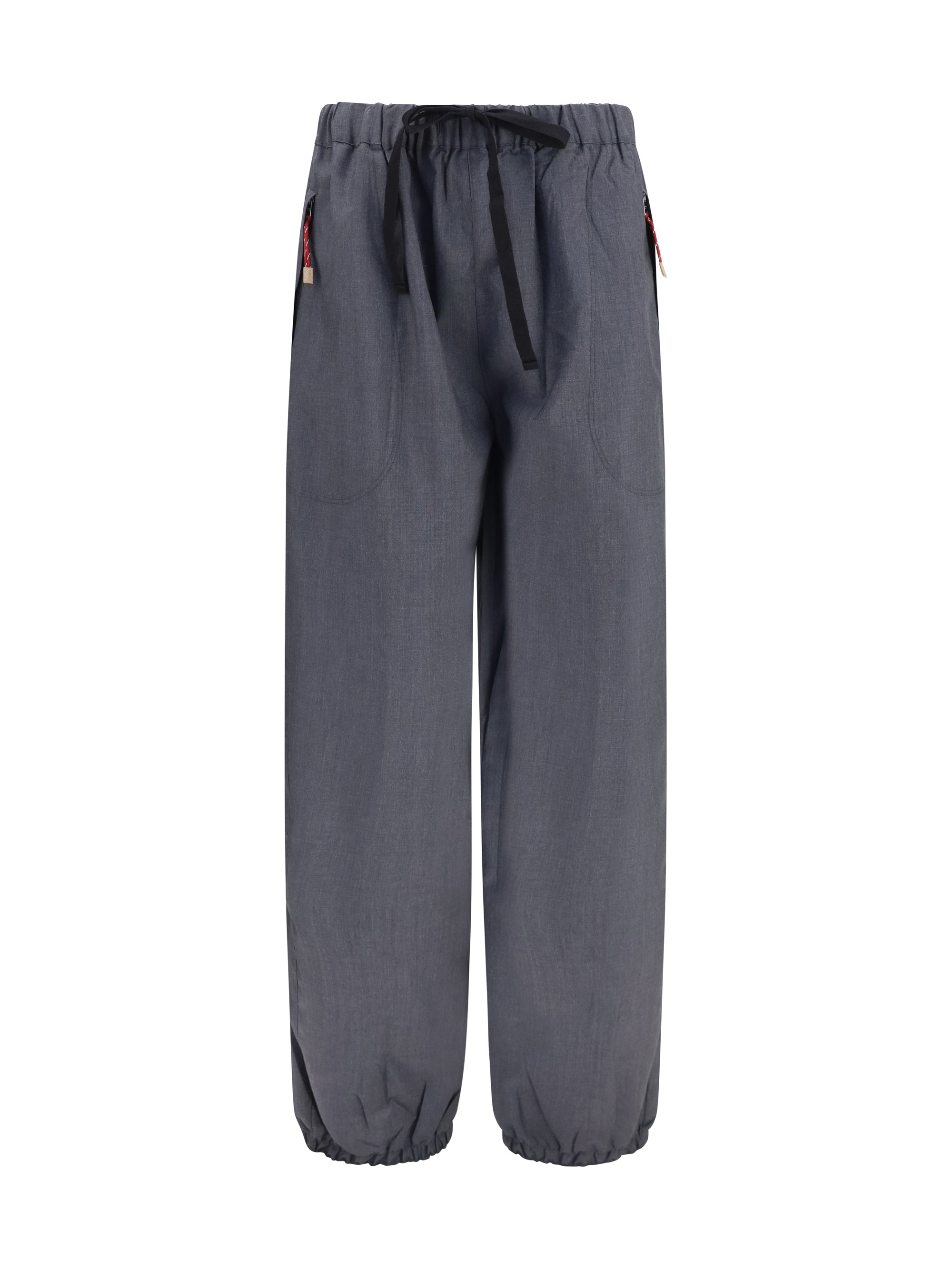 Wool and Mohair Trousers — Gray