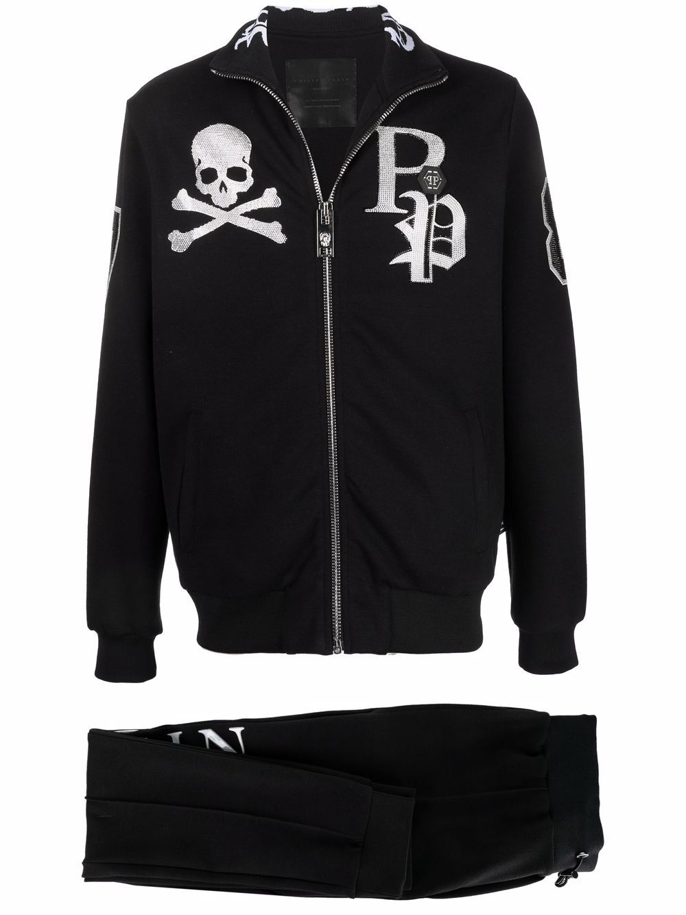 Logo-print track pants - Black