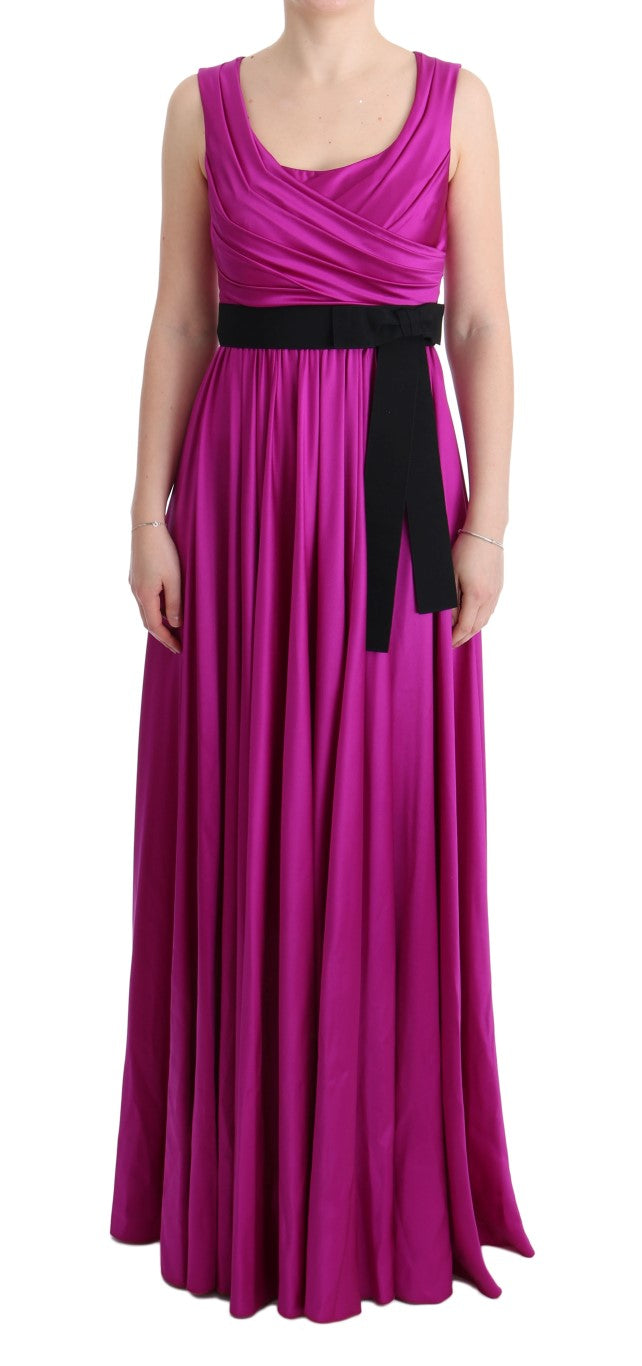 Silk Stretch Shift Dress — Pink