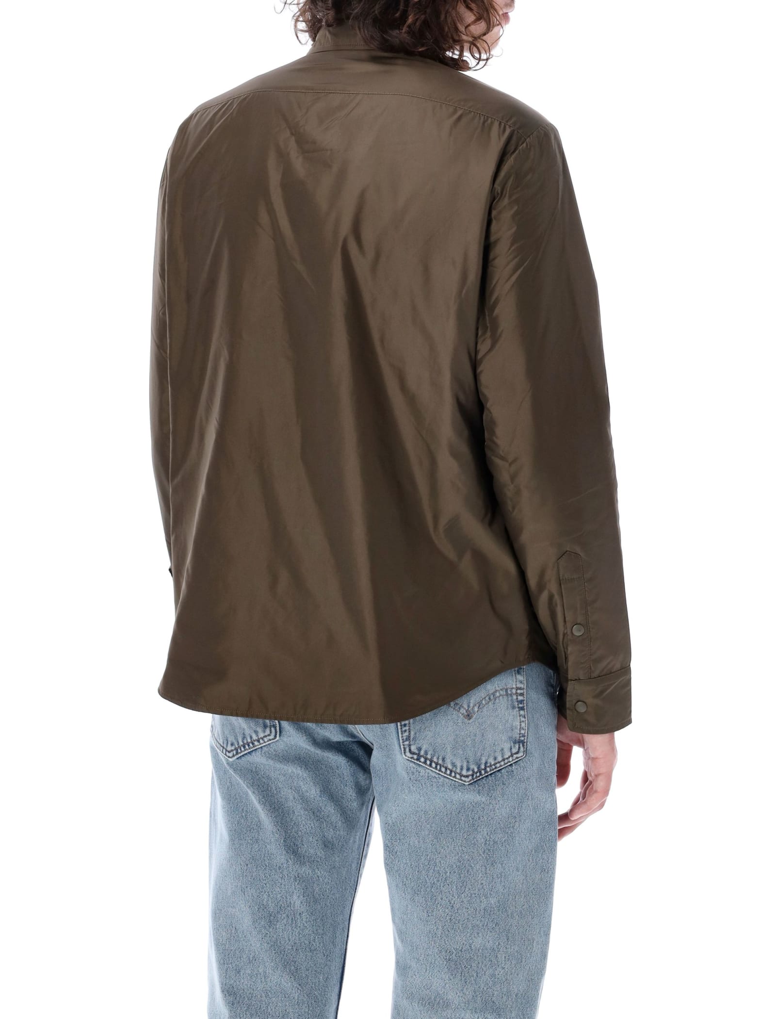 Button-up padded shirt