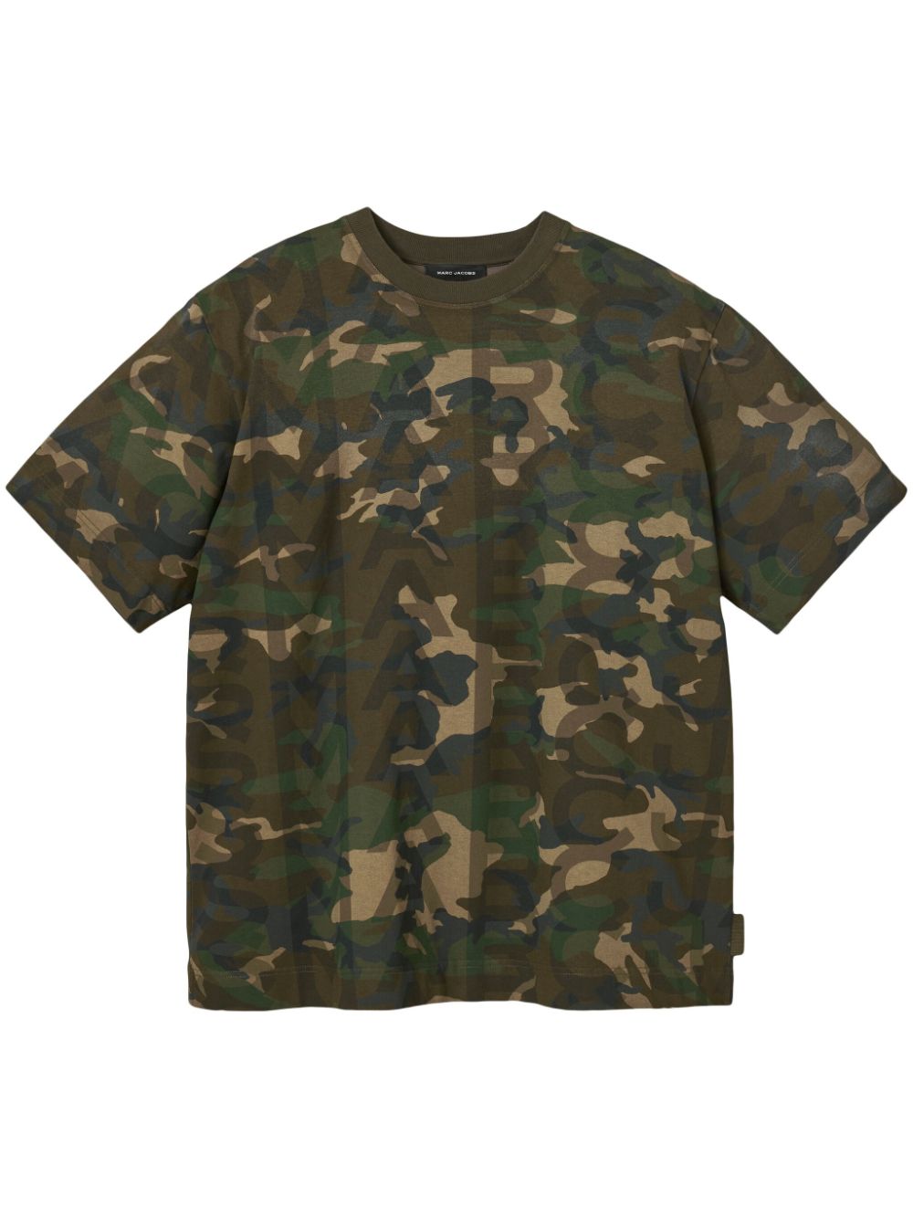 Logo-print camouflage T-shirt - Green