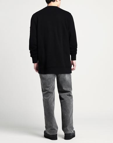 Man Sweatshirt Black Size XL Cotton