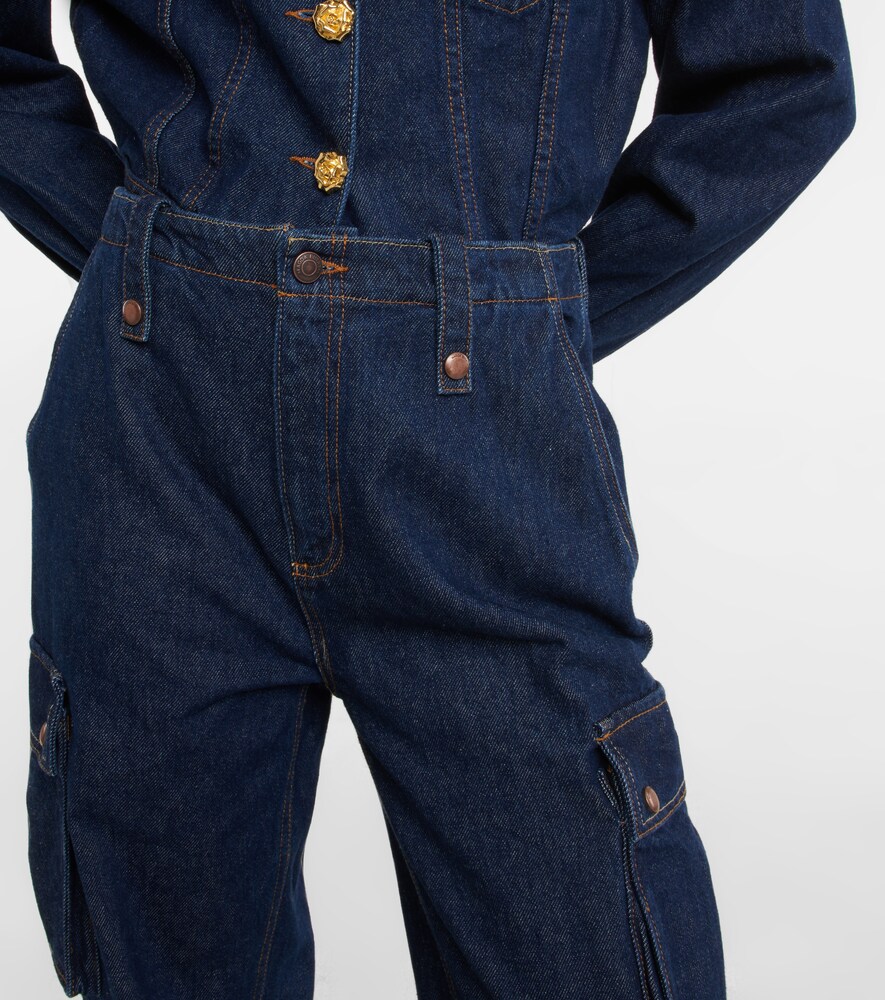 Mid-rise straight jeans