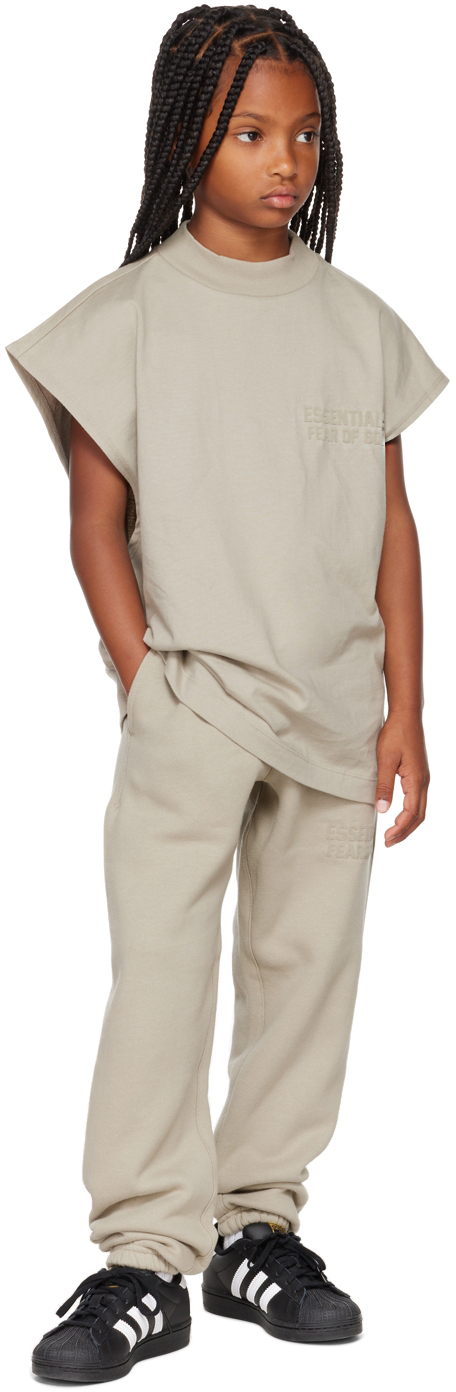 Kids Gray Logo Jogger Pants