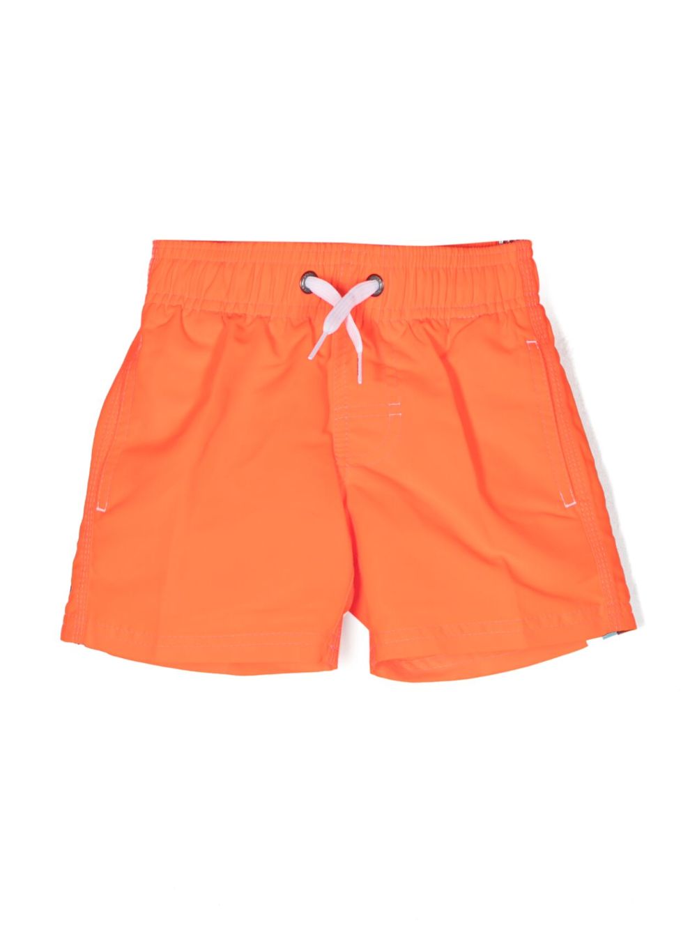 Graphic-print swim shorts - Orange