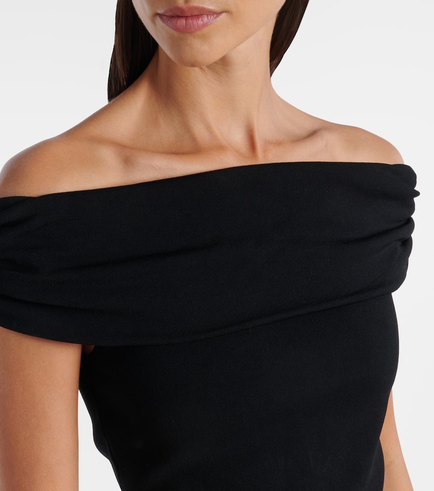 Adaline linen-blend midi dress