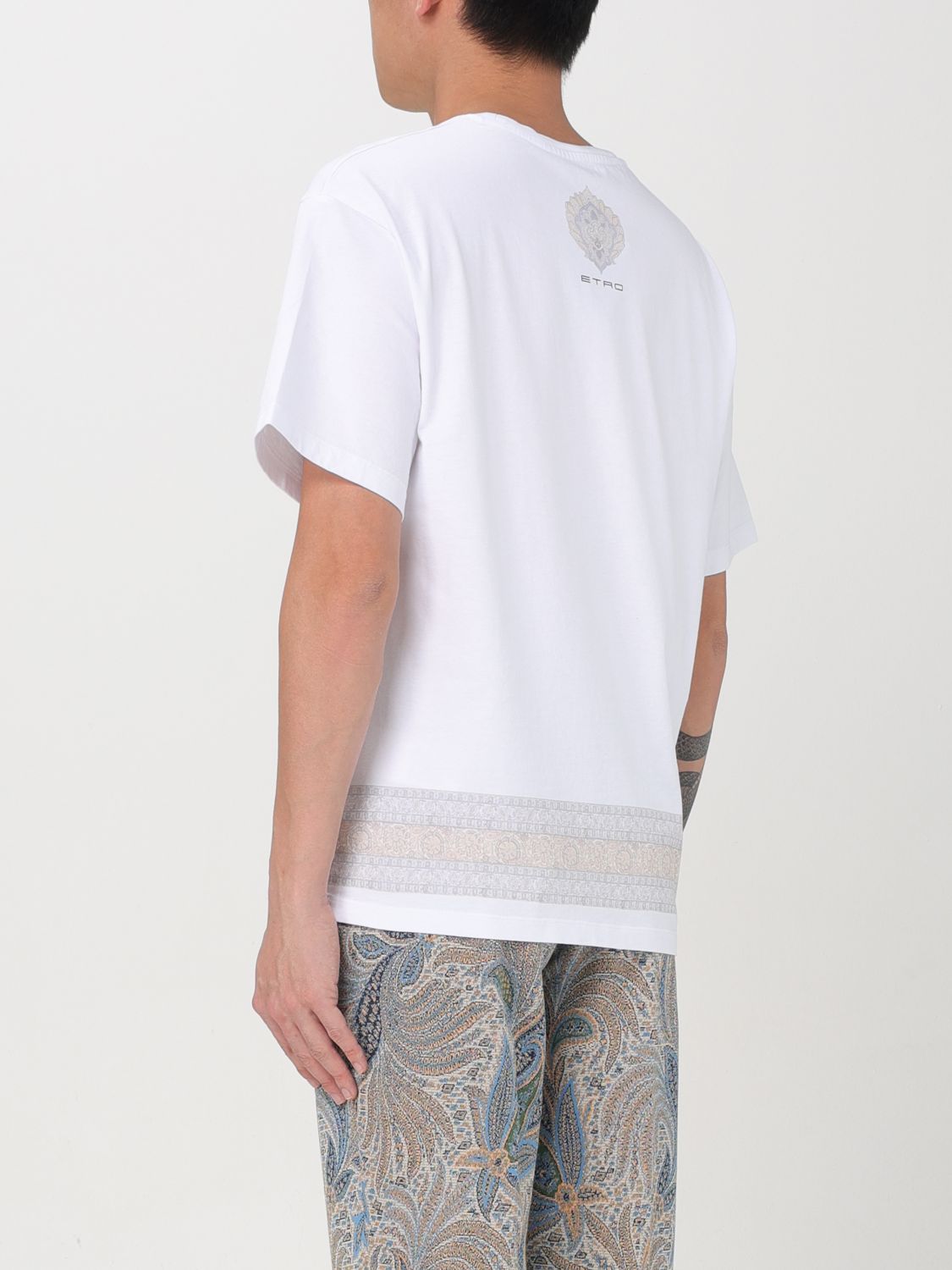 Paisley-print T-shirt - White