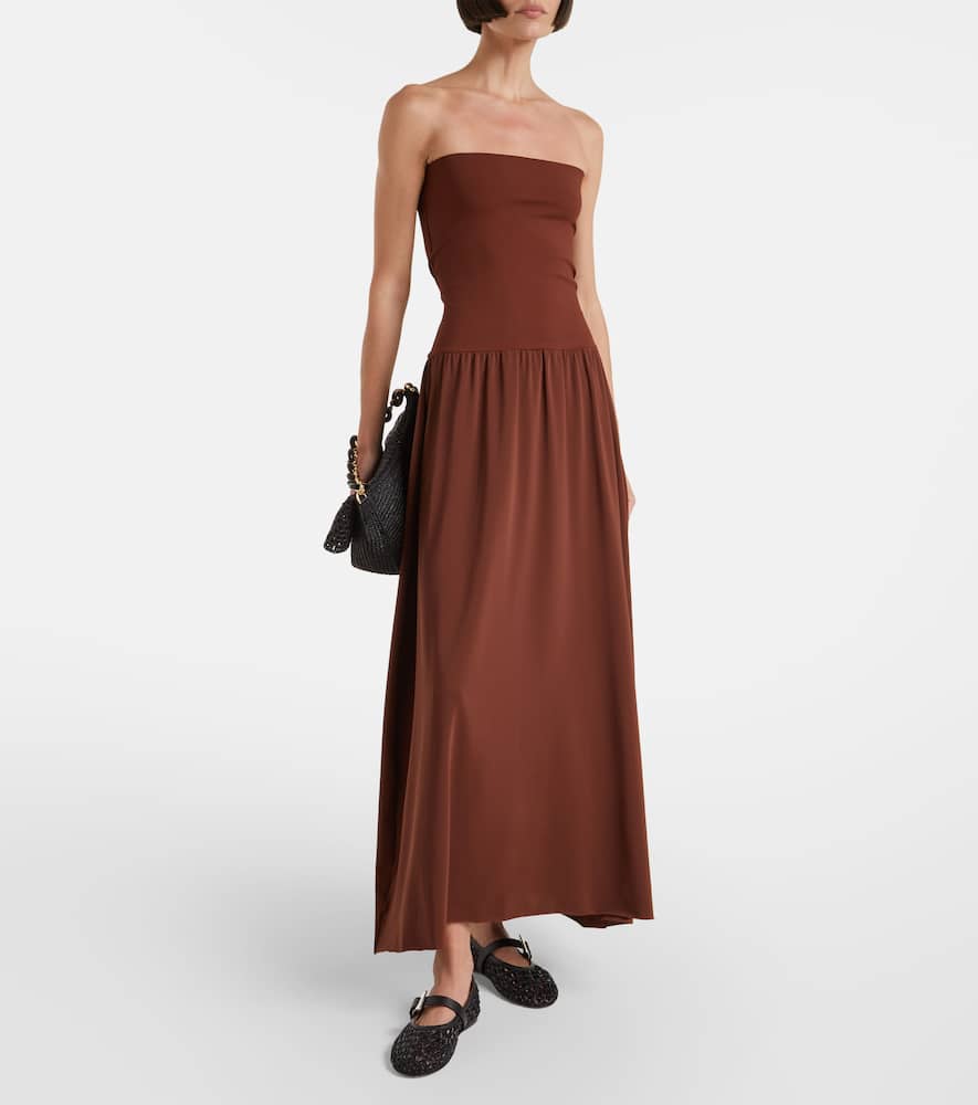 Oda pleated maxi dress