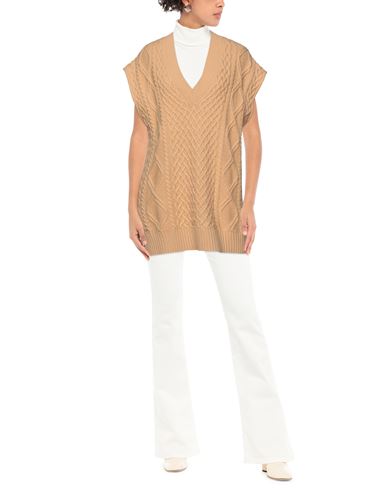 Woman Sweater Sand Size S Wool