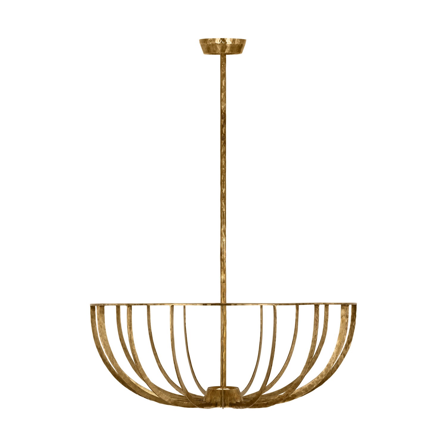 Polished Antique Brass LED Semi Flush Mount from the Sanchi Collection