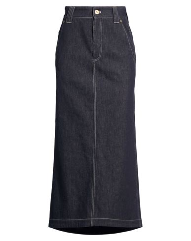 Woman Denim skirt Blue Size 0 Cotton, Elastane