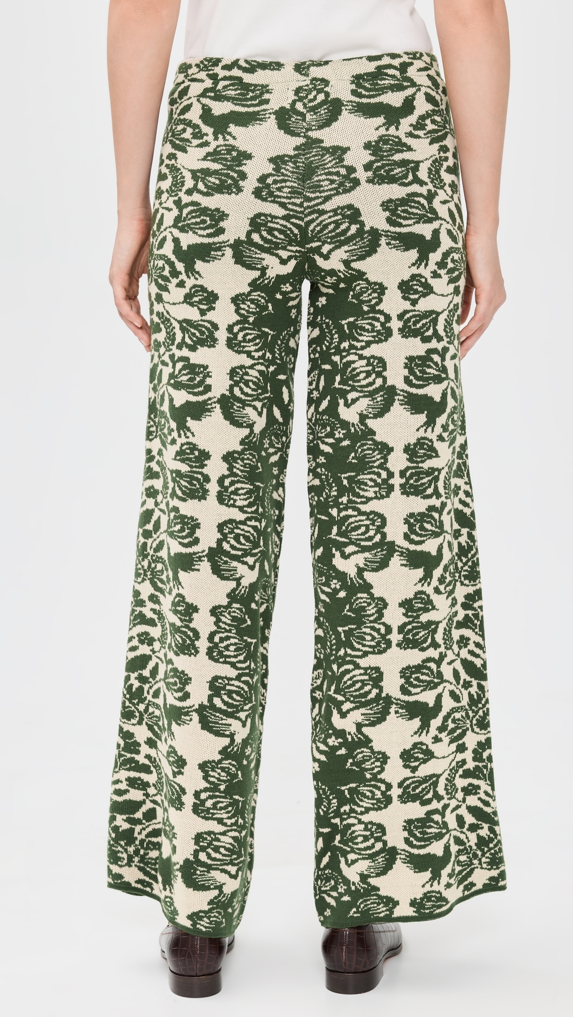 The Unnamed Pants Green Folk Paisley