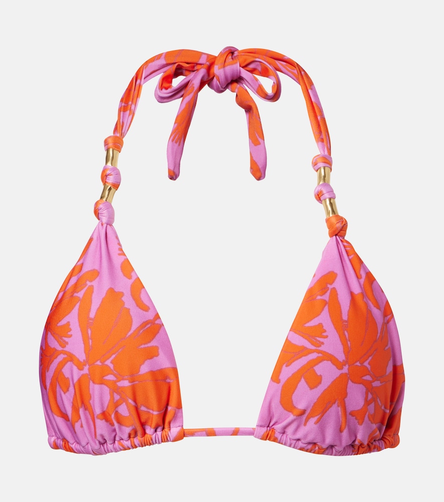 Paula printed bikini top