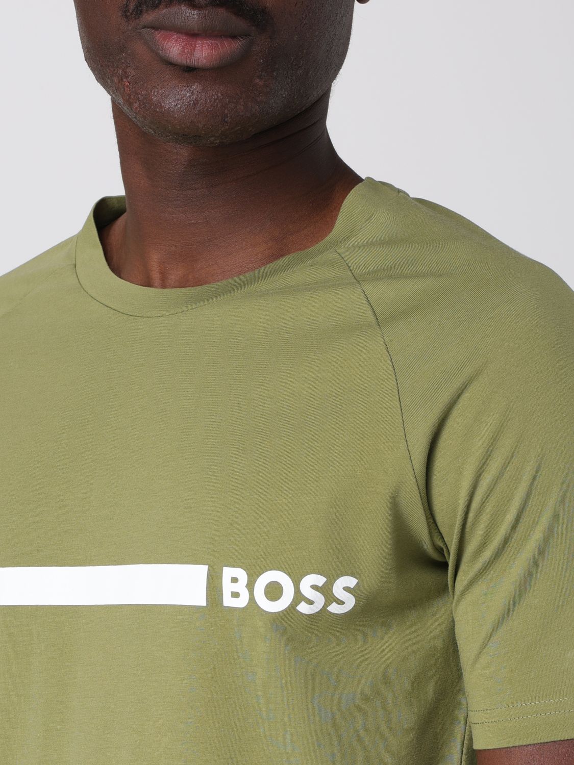 T-Shirt BOSS Men color Green