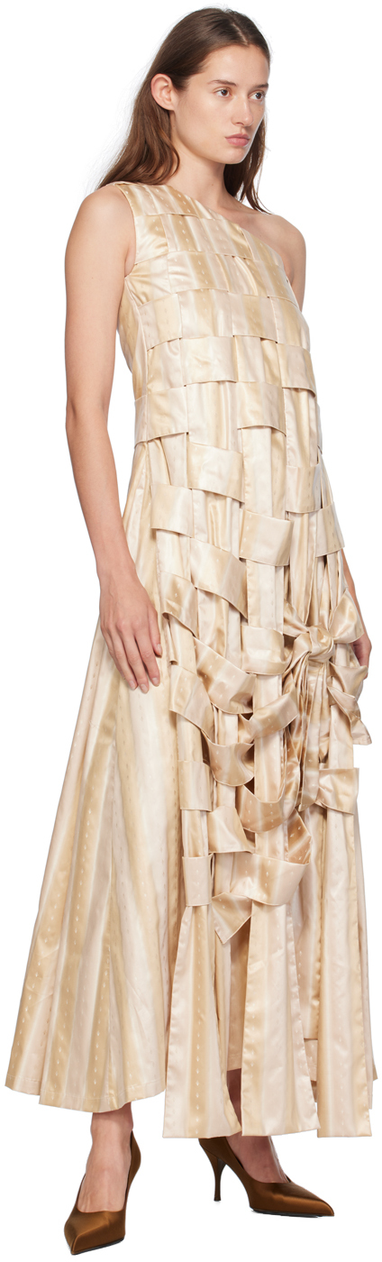 SUPER YAYA Beige Sarjah Beatrice Maxi Dress