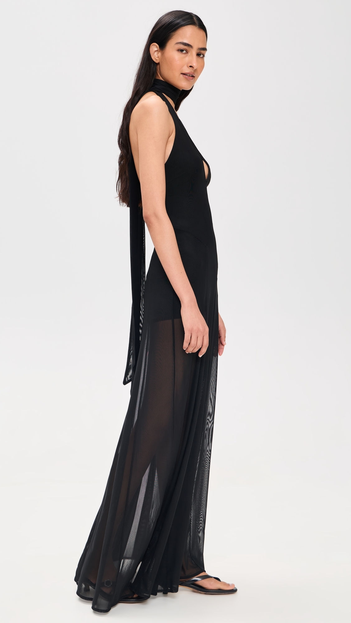 Katia Maxi Dress Black Mesh