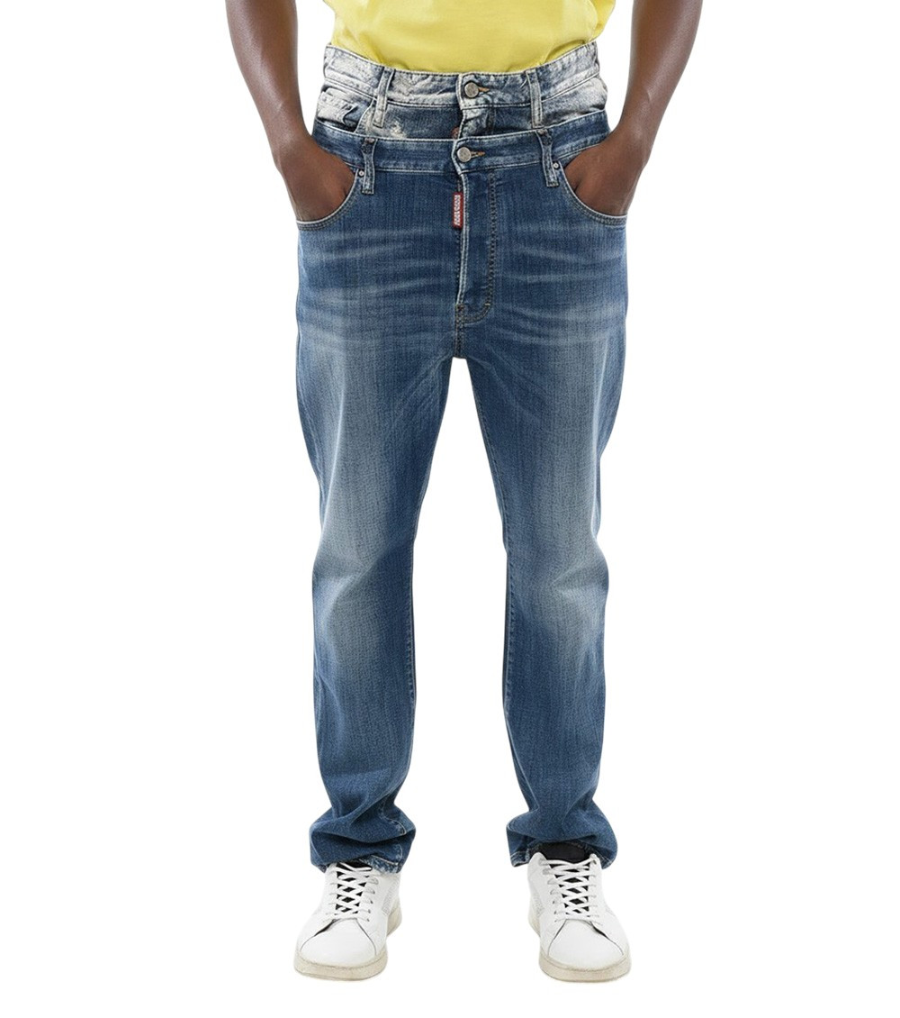 Navy Blue High Rise Jeans