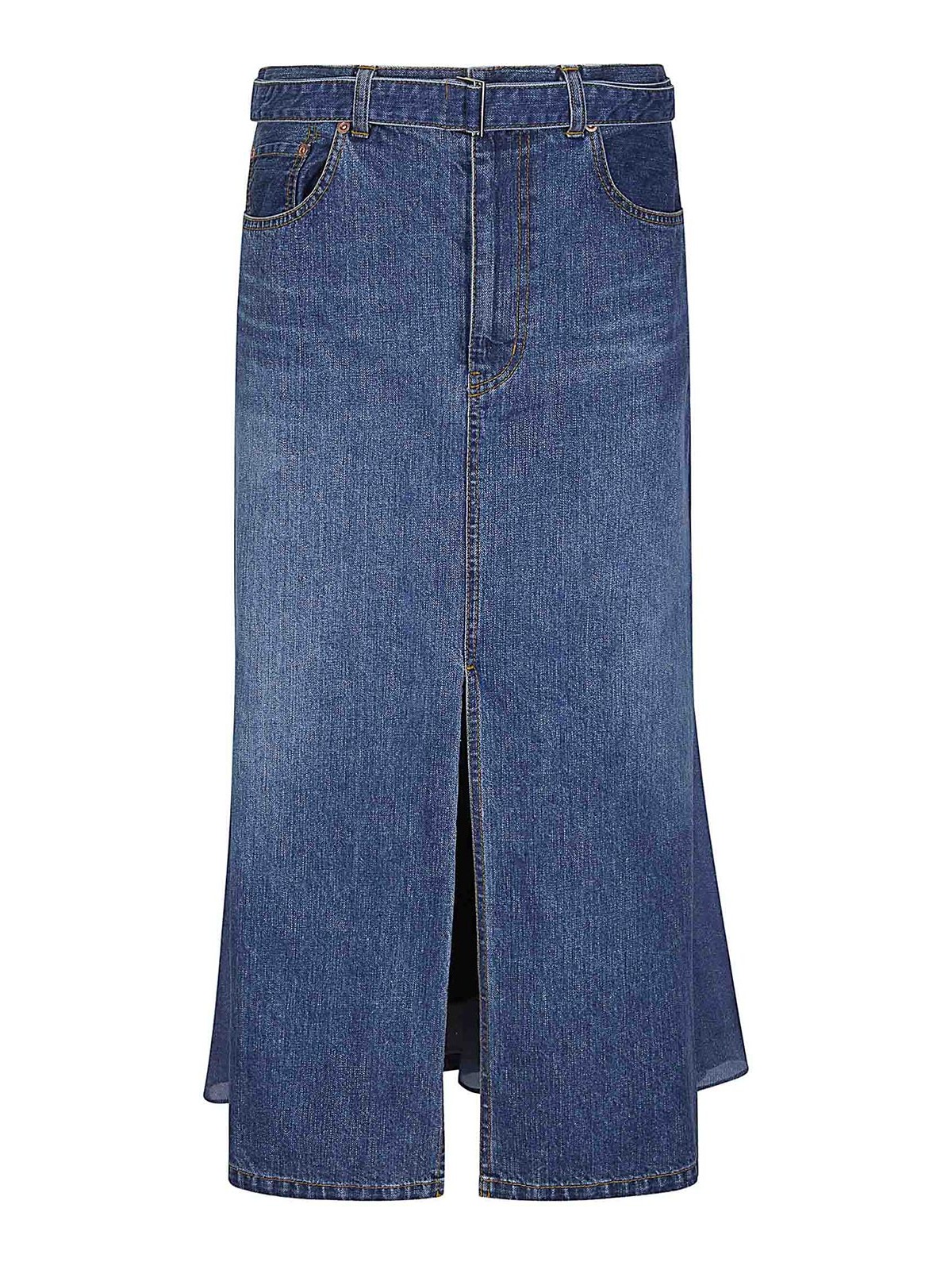 Blue Cotton Skirt