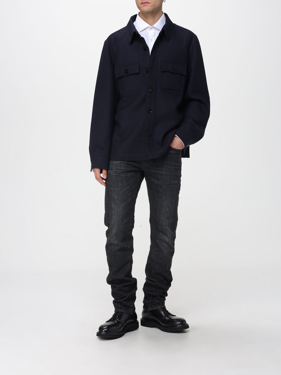 Blazer Men color Blue