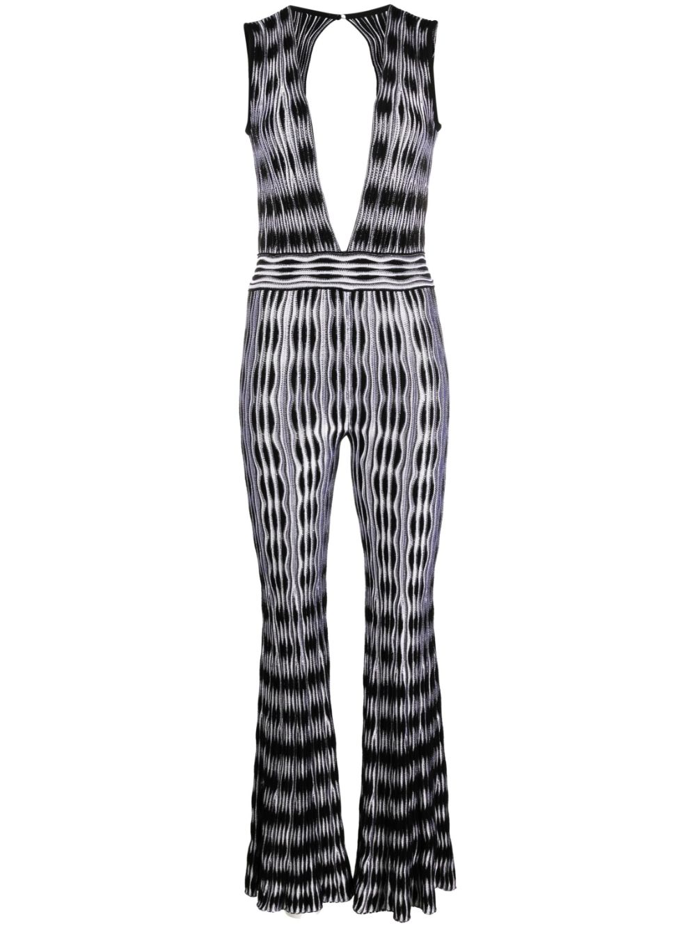 Delia knitted sleeveless jumpsuit - Black