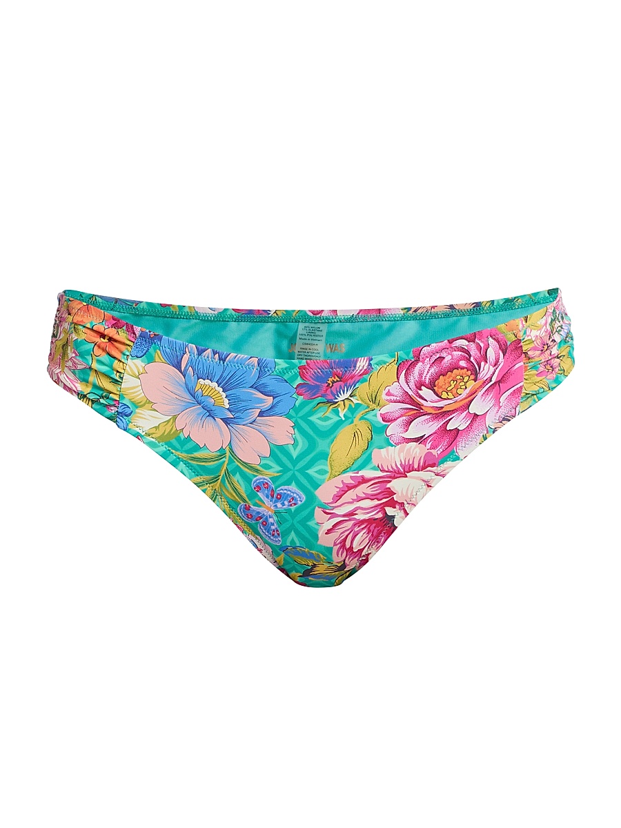 Women's Sweetspire Print Ruched Hipster Bikini Bottom - Sweetspire
