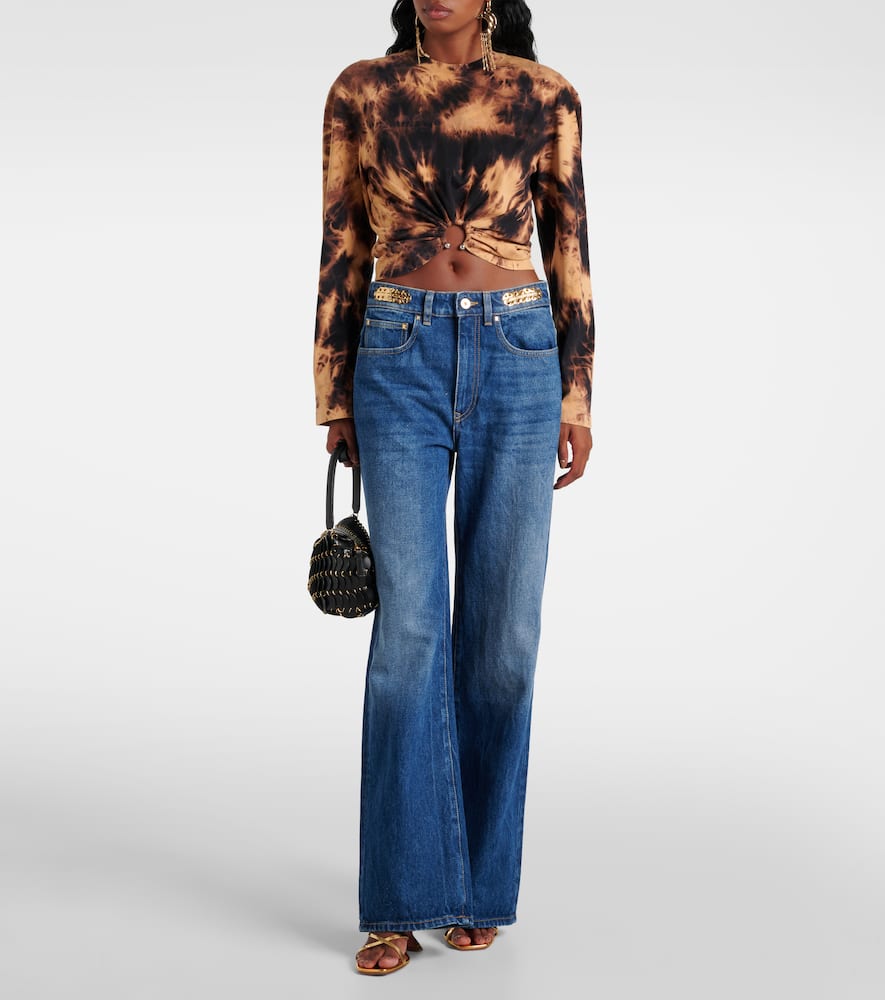 Rabanne Tie-dye cotton jersey T-shirt