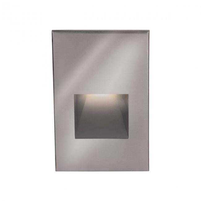 WAC Lighting 1-Light LED 12V LEDme Vertical Step and Wall Light in Stainless Stee