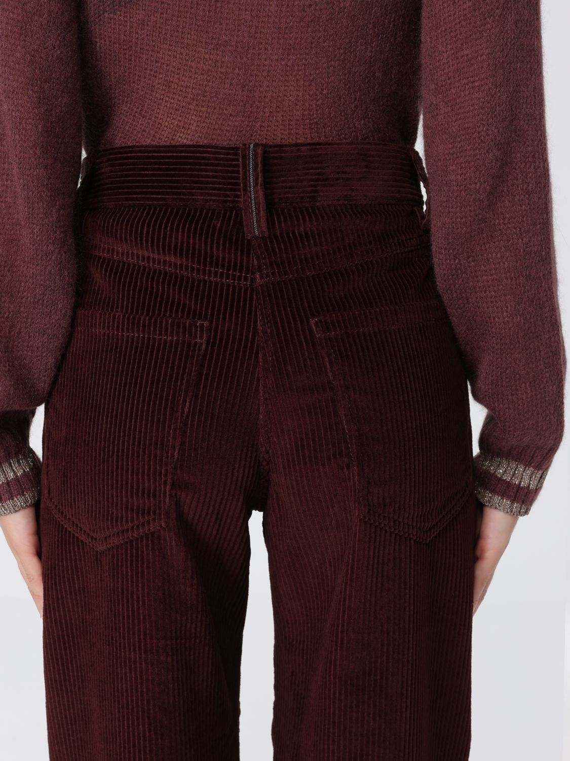 Pants Woman color Wine
