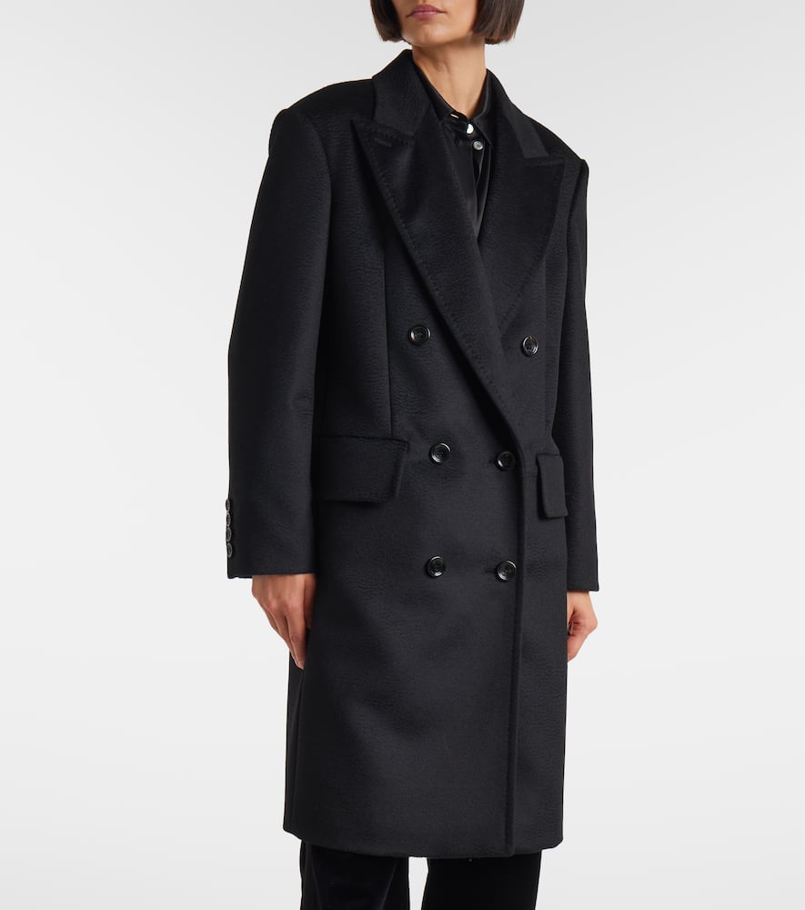 Cosa double-breasted camel hair coat