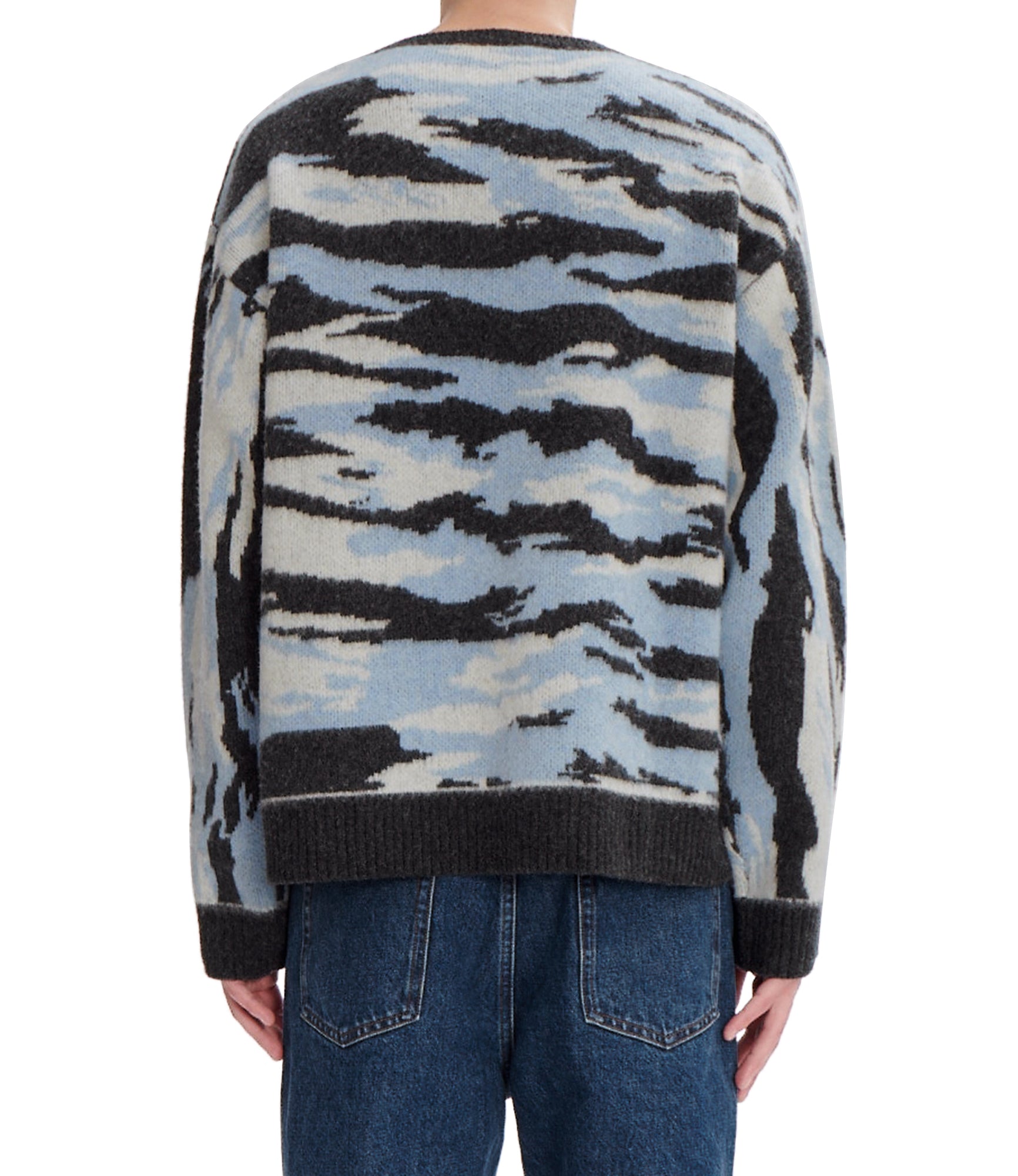 A. P.C. Men's Lionel sweater PLC - Heather charcoal gray
