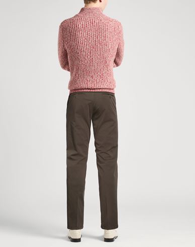 Man Pants Dark brown Size 38 Cotton, Elastane
