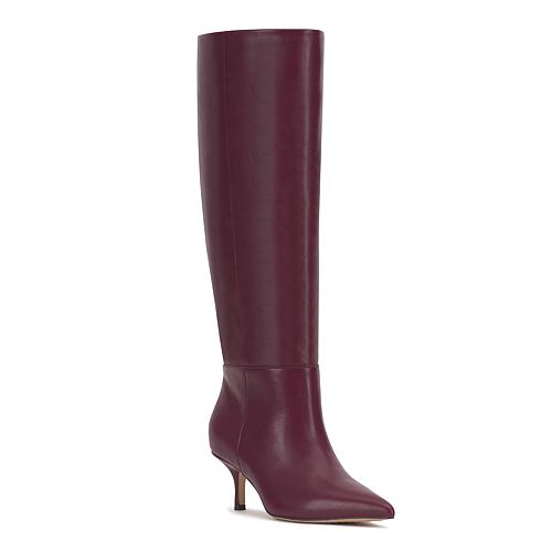 Tansie Tall Slouch Leather Boot - Purple