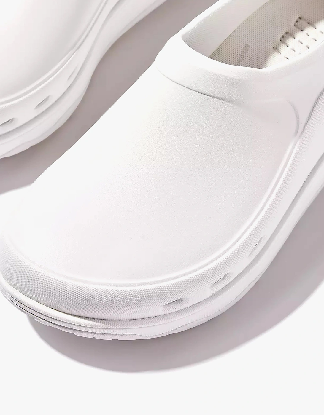 Women's FitFlop Work+ High-Performance Womens Slip Resistant Work Clogs Urban White