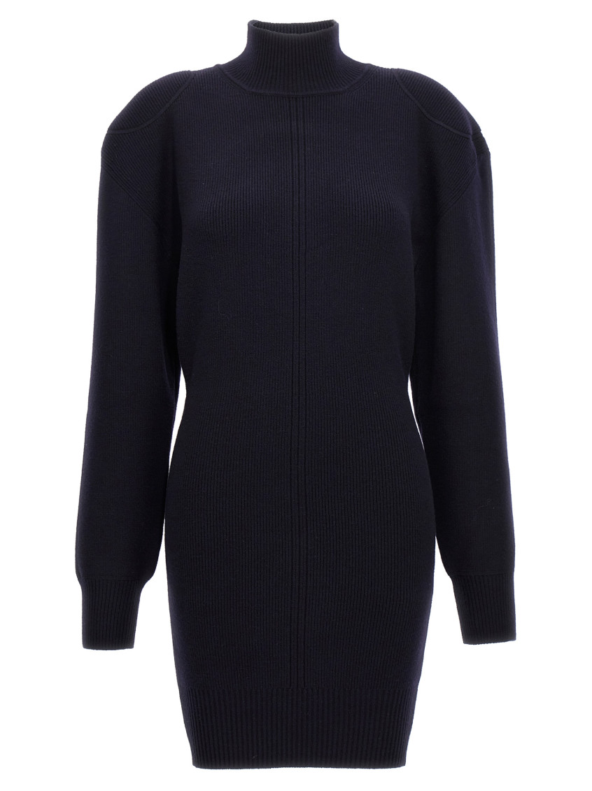 -Knitted Dress Abiti Blu-Donna